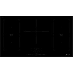 Smeg SIM592B 90cm Slider Touch Control MultiZone Induction Hob with Angled Edge Glass in Black Glass